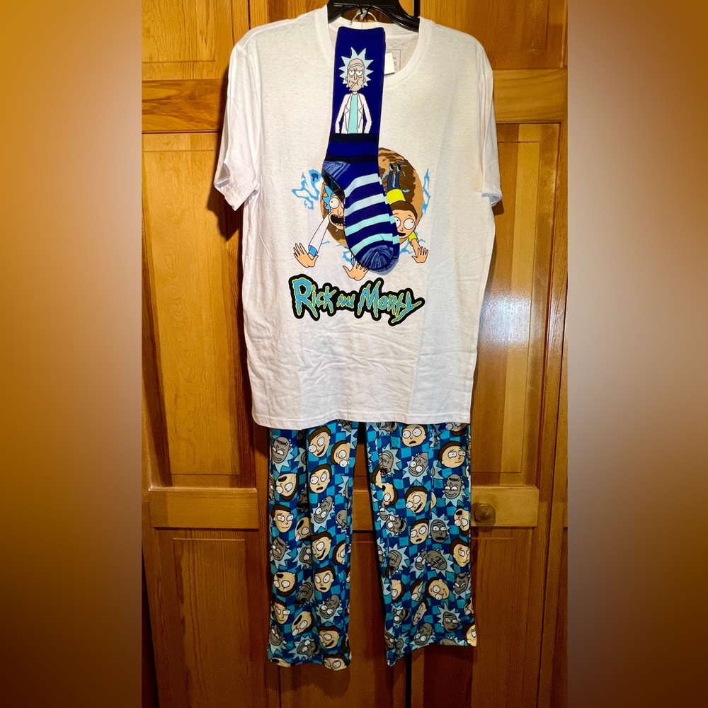 Rick and Morty 3 pc lounge set NWT